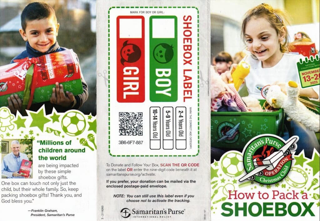 Operation Christmas Child Flyer Front